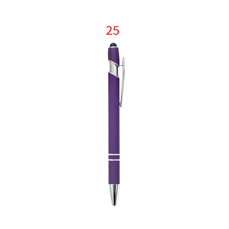 KTX-029395 Custom Multi-Coloured Metal Ballpoint Pen with Stylus for Office and School Use