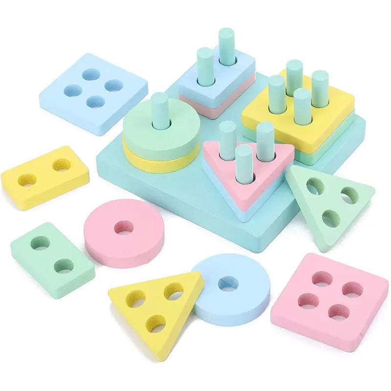 KTX-795411 Montessori Wooden Learning Aids - Educational Sensory Toys for Preschool Development