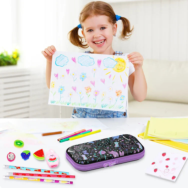 KTX-023635 3D Cartoon Waterproof EVA Pencil Case for Children