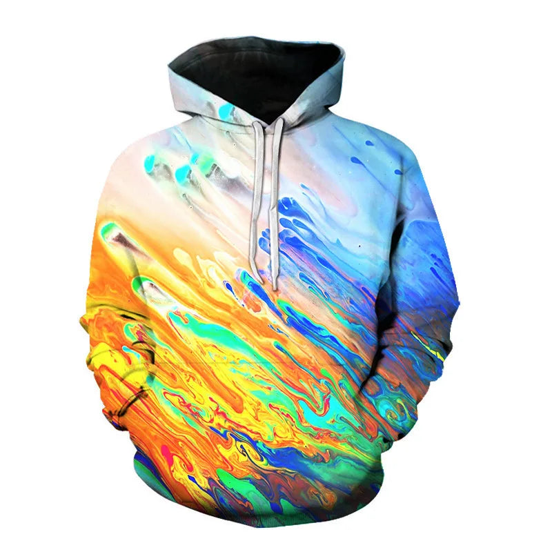 KTX-817235 OEM Custom logo Sweatshirt Long Sleeves Hoodie 3D Printed Casual Hooded Sweatshirt Clothing