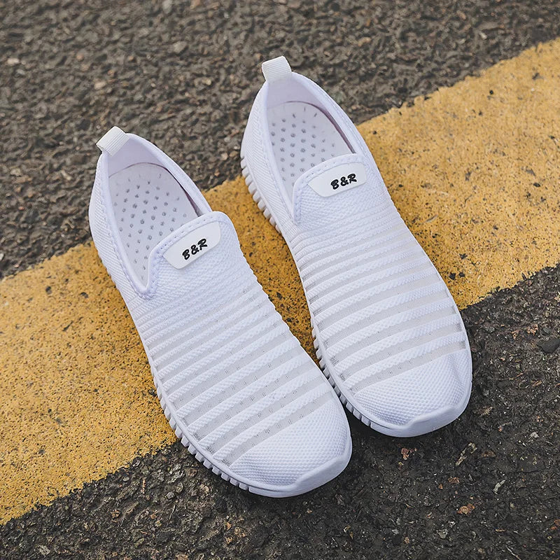 KTX-900883 5577 New Light Plus Size Loafers Sneakers Breathable Casual Walking & Summer Running Shoes Slip-On Style