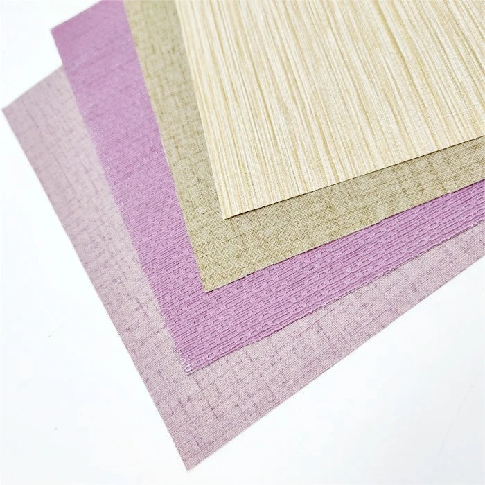 KTX-229203 Modern Gold Textured PVC Vinyl Wallpaper for Bedroom, Fire Resistant Linen Wall Covering