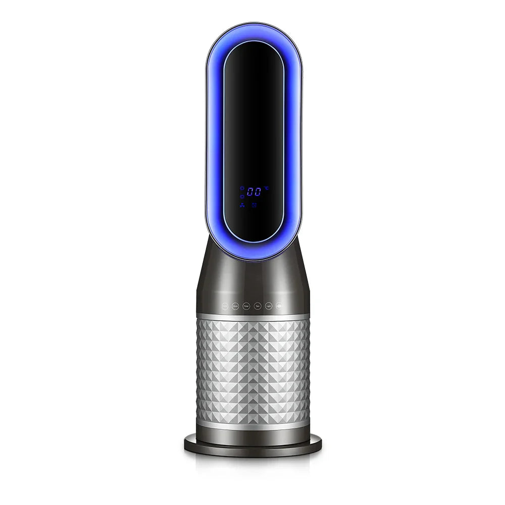 KTX-410003 Bladeless Electric Fan Heater with Night Light – 2000W Dual Purpose Portable Device for Home and Office Use