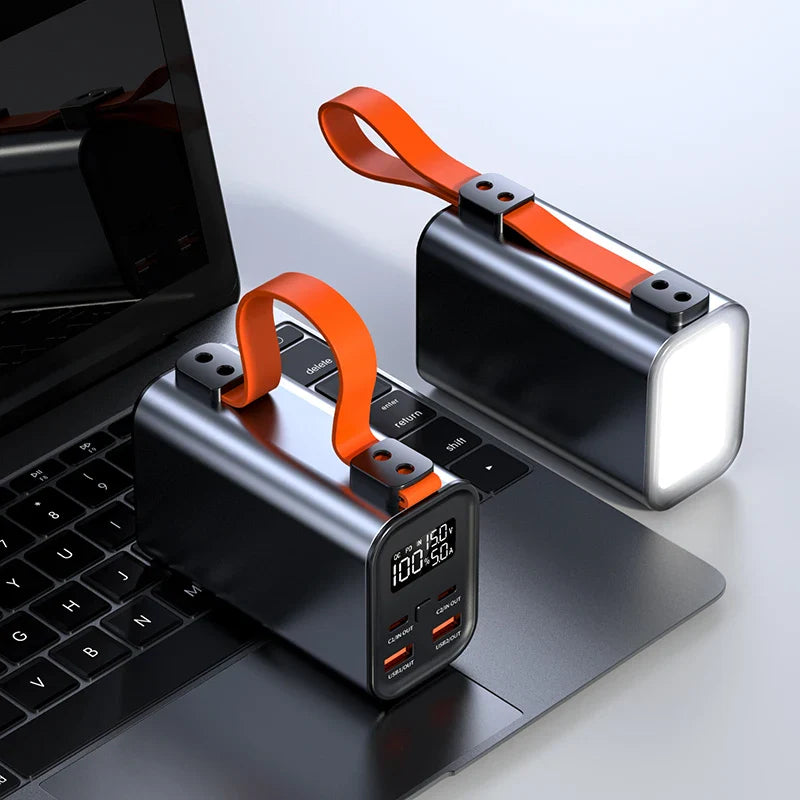 KTX-626195 60000mAh 100W Portable Power Bank with Lanyard for Laptops and Notebooks