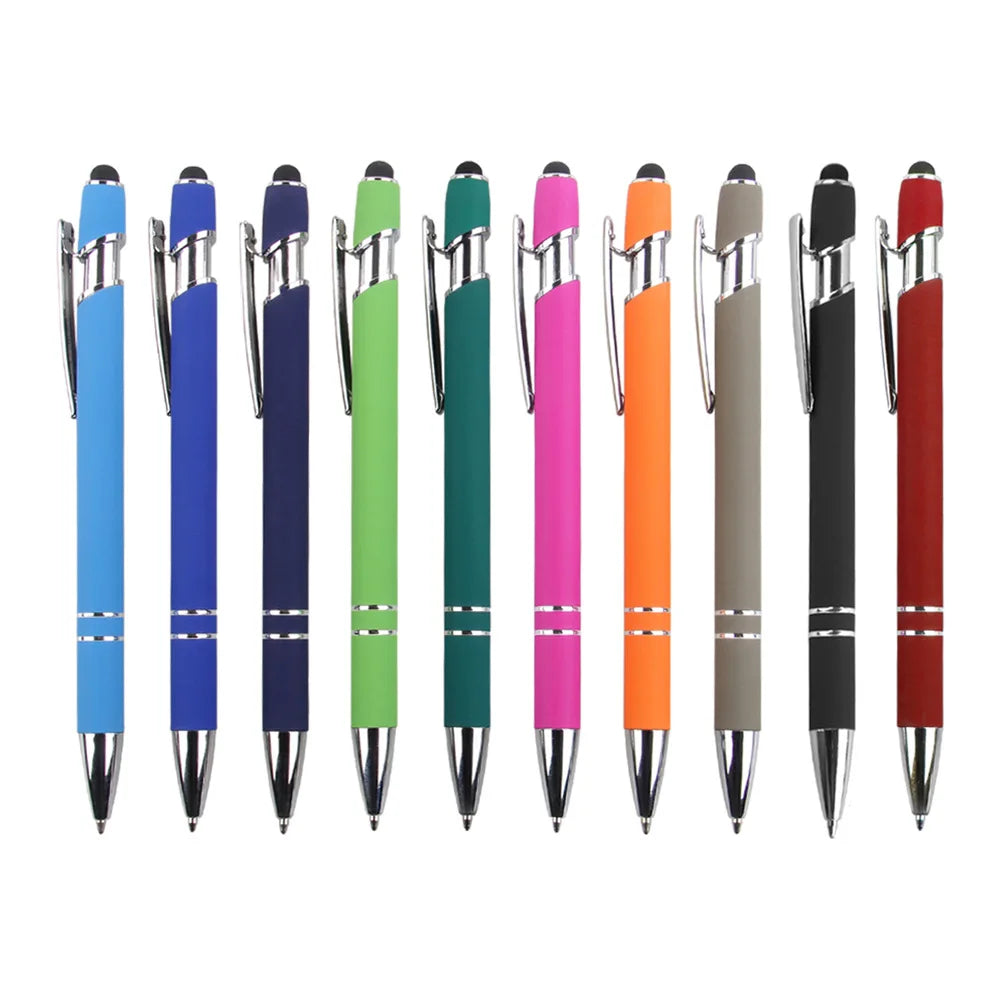 KTX-029395 Custom Multi-Coloured Metal Ballpoint Pen with Stylus for Office and School Use