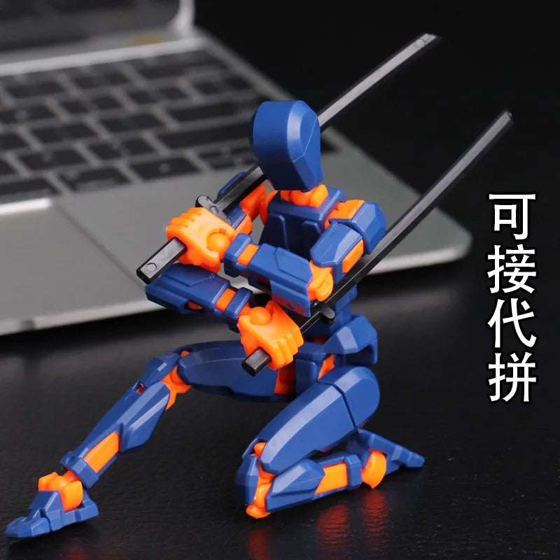 KTX-453075 Customisable Multi-Joint Articulated Action Figure - 3D Printed Desktop Toy for Kids and Collectors