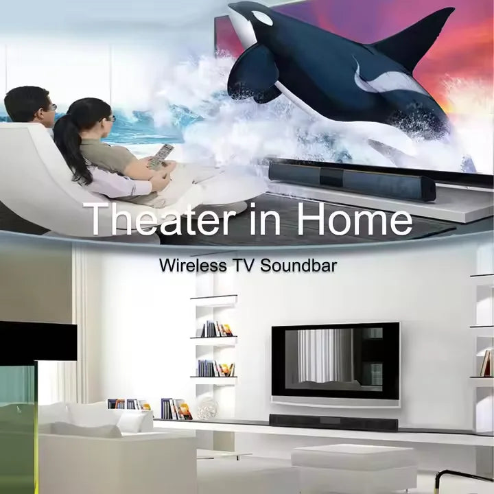 KTX-434835 Wireless Home Theater Sound Bar with FM, Bluetooth V5.0, and Multiple Connection Options
