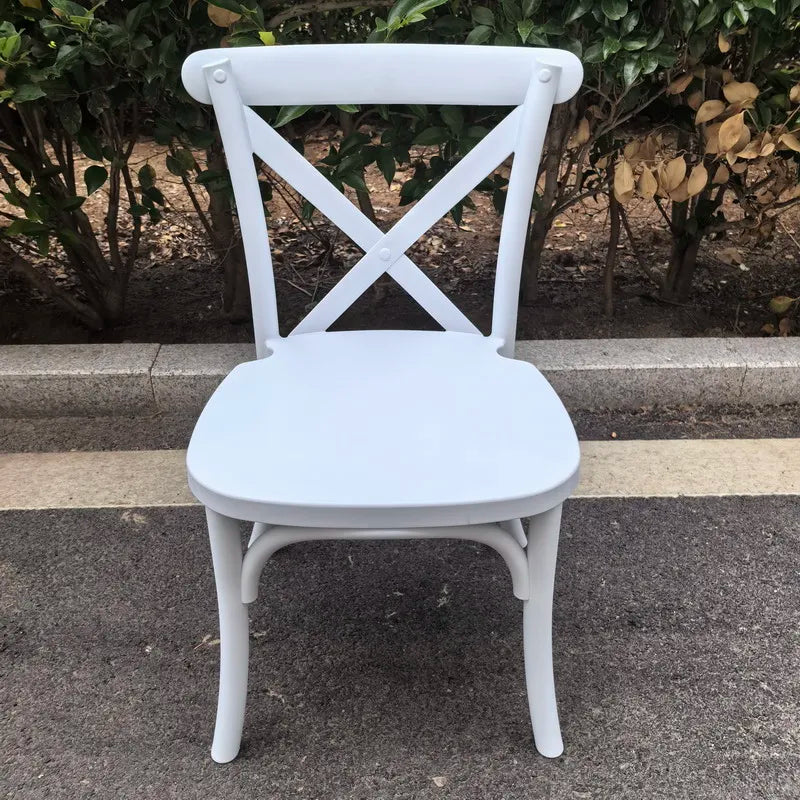 KTX-808659 Children's Portable Plastic Cross Back Dining Chair - Ideal for Parties and Events