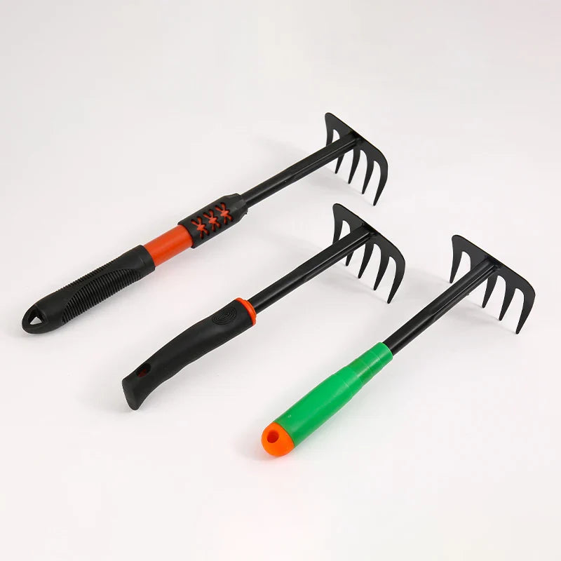 KTX-508627 Mini Garden Fork with Five Teeth for Efficient Weed Removal and Grass Digging