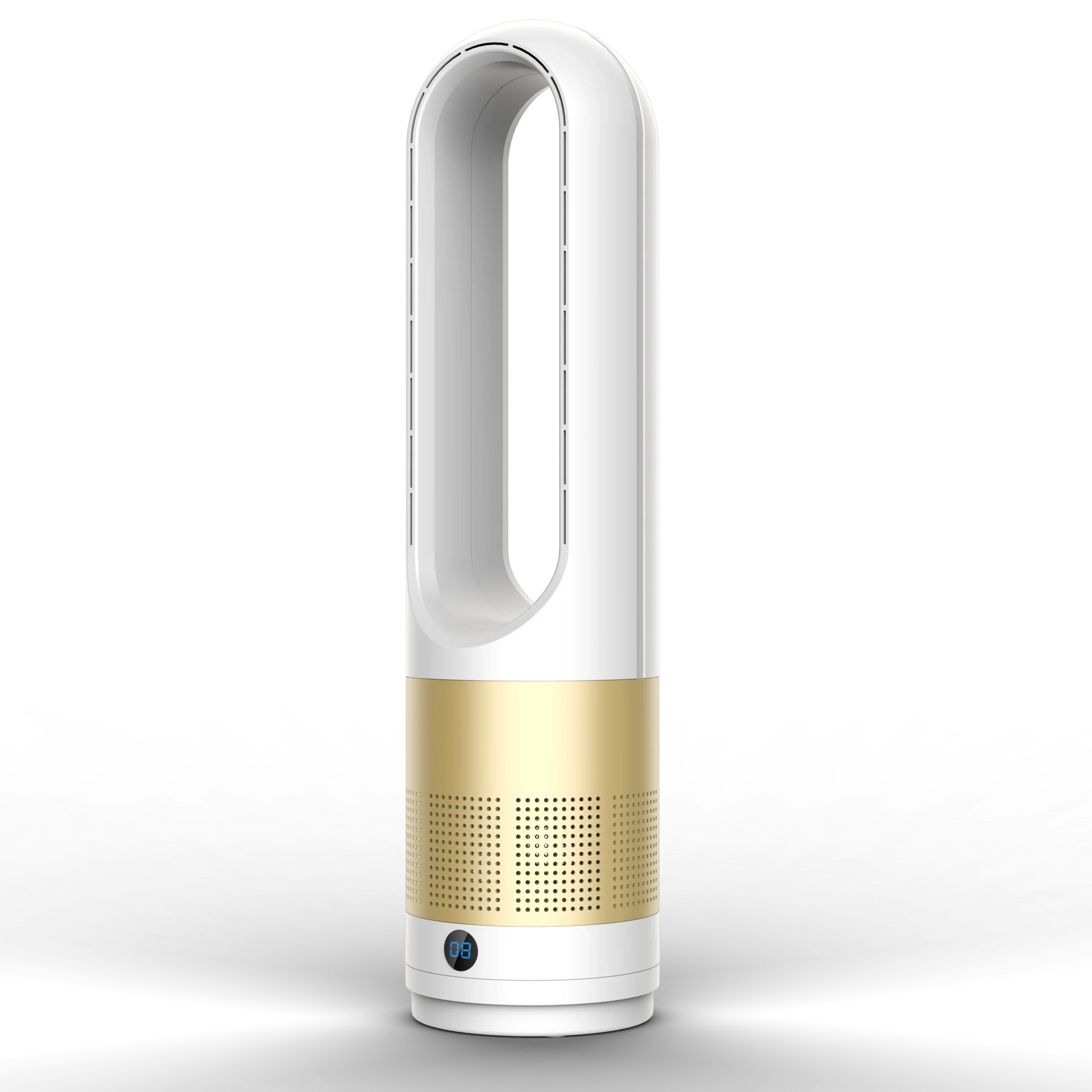 KTX-803219 Bladeless Dual-Use Fan with Air Purification, 8-Speed Cooling and Heating, Remote and Touch Control