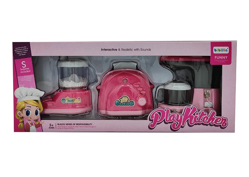 KTX-049043 Colorful Plastic Kitchen Play Set for Kids - Fun Household Appliances Toys