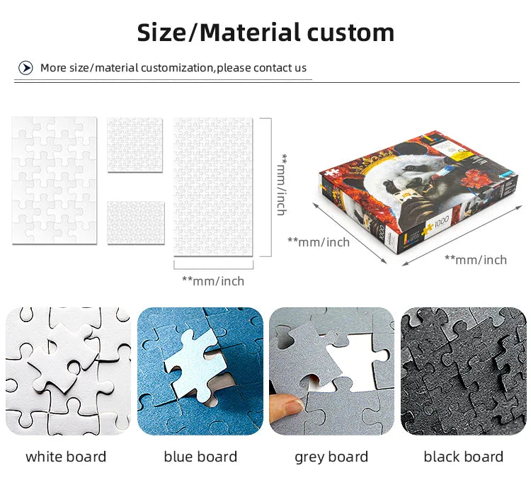 KTX-119955 Custom Irregular Shape Jigsaw Puzzle - 500/1000 Pieces Special Space Universe Design