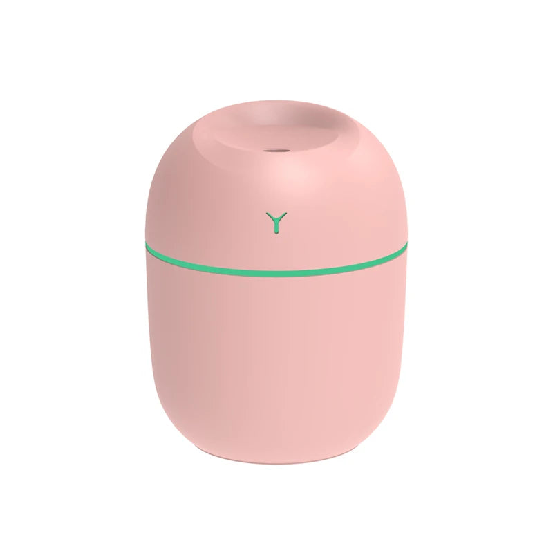 KTX-586515 220ml Ultrasonic Mini Humidifier and Aroma Oil Diffuser with USB and Colourful Night Light for Home and Car