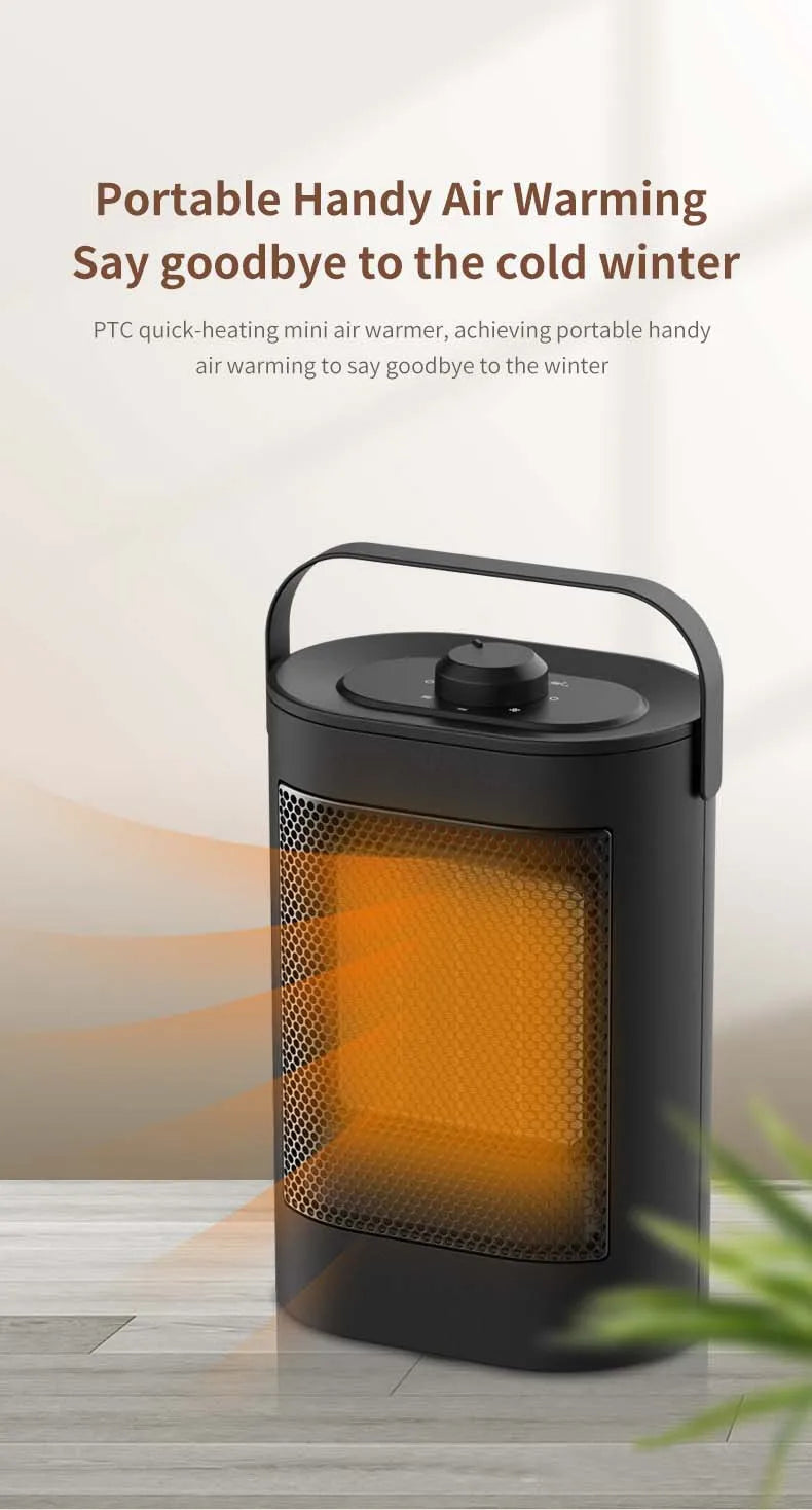 KTX-882579 900W Infrared Electric Room Heater with Smart PTC Technology for Efficient Heating