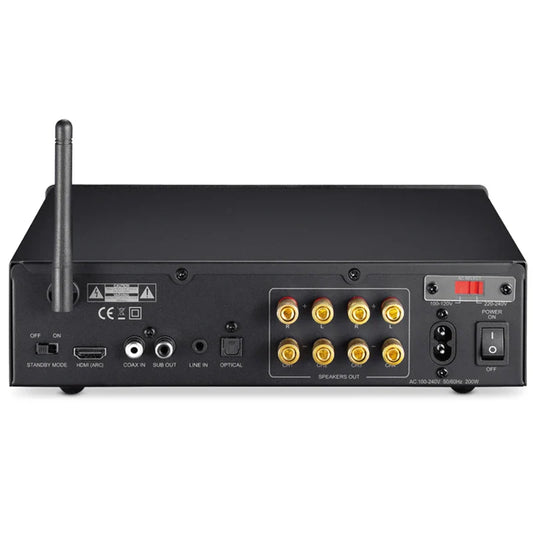 KTX-975443 5.1 Channel Home Theatre Bluetooth 5.0 AV Receiver 400W Power Amplifier with HD ARC, Optical and Coaxial Inputs