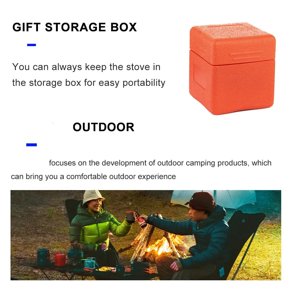 KTX-159059 Portable 6800W Camping Stove for Outdoor Cooking, Hiking and Picnics