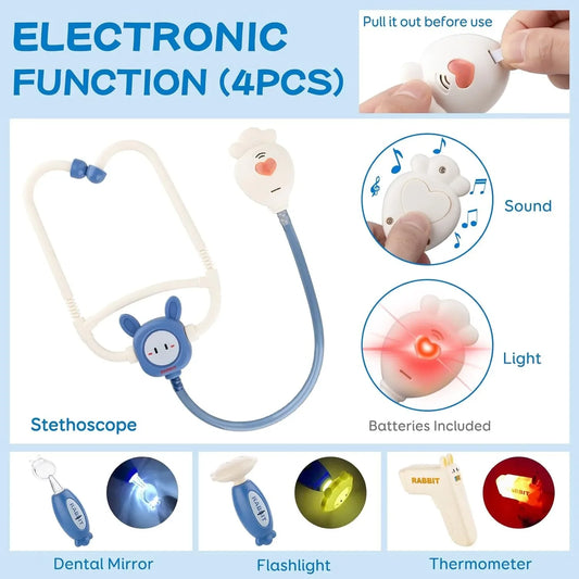 KTX-426451 Educational Doctor Pretend Play Set for Kids Aged 2-13 Years - Creative Role Play Toys