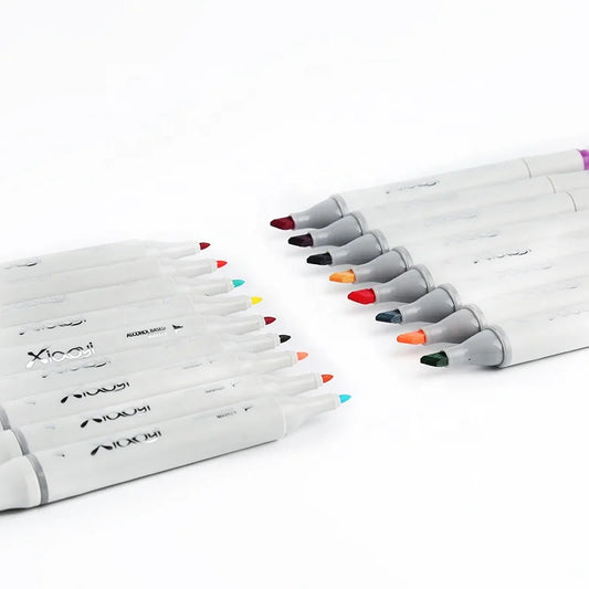 KTX-706323 168-Colour Dual-Head Alcohol-Based Art Markers for Creative Drawing and Illustration