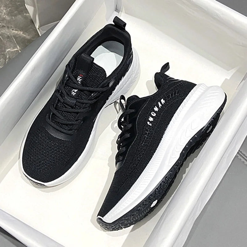 KTX-917843 K2509 Fashion Women Lace-up Front Walking Sneakers Shoes Comfortable Sport Outdoor Running Shoes