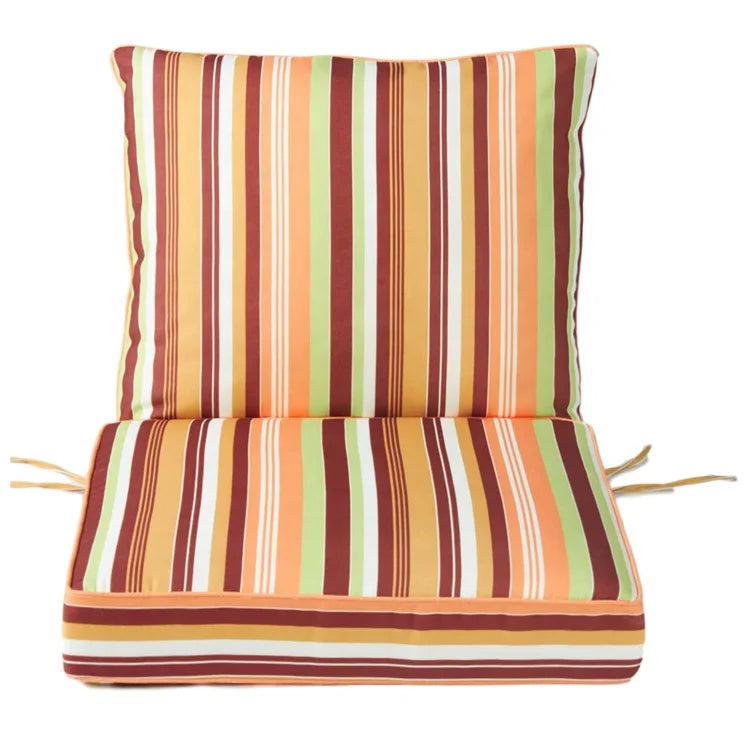 KTX-561811 Outdoor Deep Seat Cushion Set for Patio Furniture - 50 Water-Resistant Polyester Rectangular Cushions