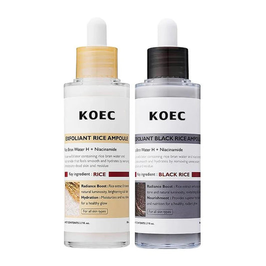 KTX-358419 Glow Rice Serum Set for Skin Brightening, Exfoliation, and Moisturisation - Suitable for All Skin Types