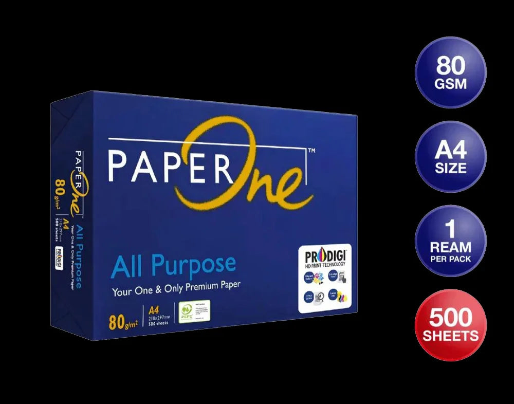 KTX-167379 Premium A4 Copy Paper - 80 GSM, 75 GSM, 70 GSM, 500 Sheets Per Pack