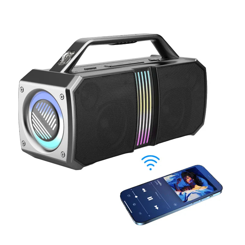KTX-809939 100W RGB Light Bluetooth Karaoke Speaker with Bonica Subwoofer for Outdoor Use