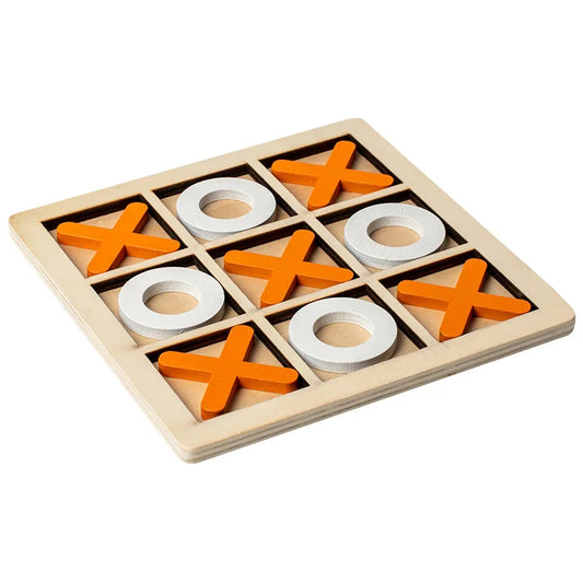 KTX-432979 Wooden Tic-Tac-Toe Board Game for Kids - Logical Thinking Training Toy