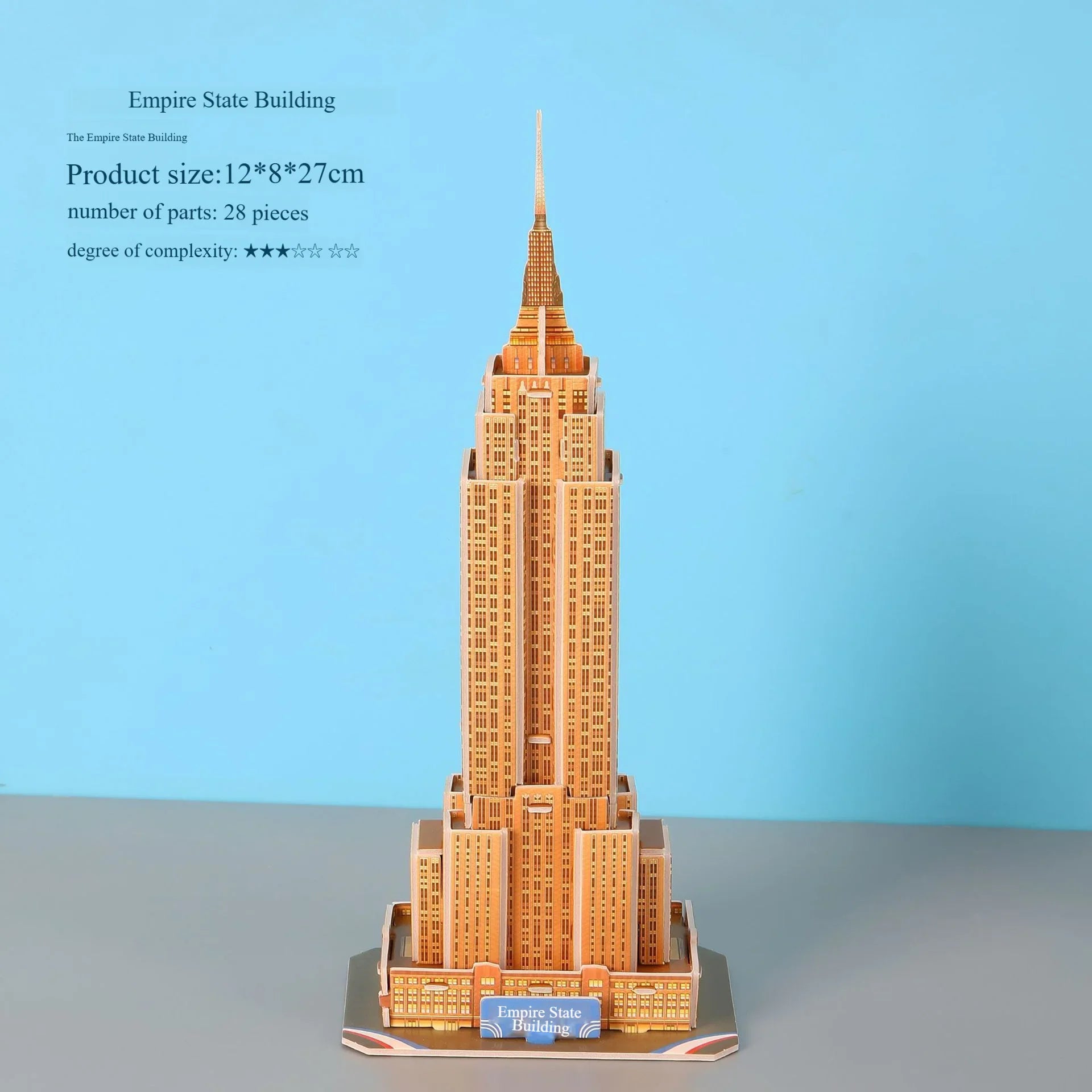KTX-464595 Handmade 3D Paper Puzzle of World Famous Architecture for Kids - Educational Gift Toy