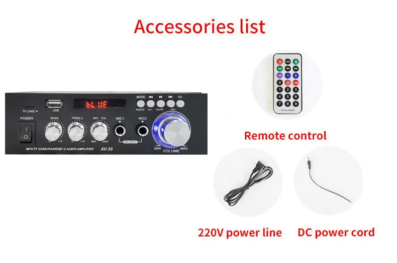 KTX-023507 Professional Home Theater Sound System with Bluetooth and USB/TF Connectivity