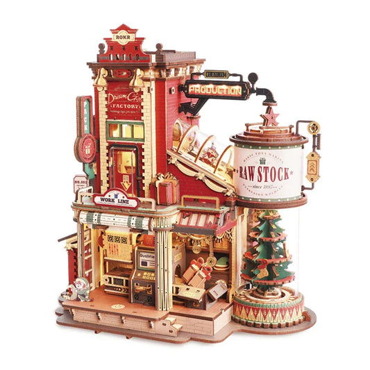 KTX-808083 3D Wooden Puzzle Music Box Assemble Kit EAB01 Dream Gift