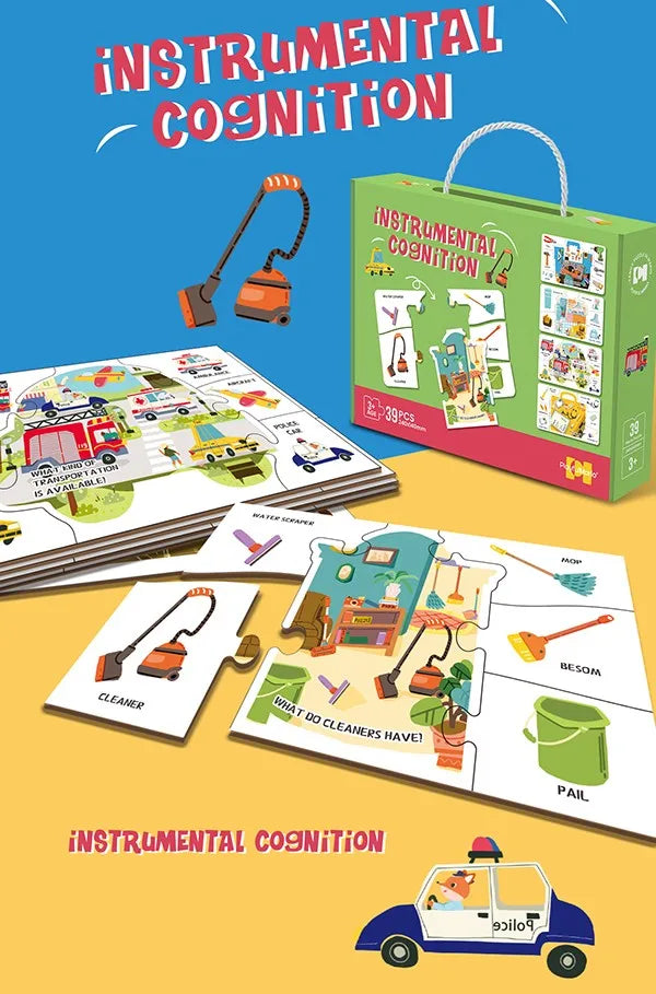 KTX-741779 3D Jigsaw Puzzle Music Box DIY Educational Toy for Children, Cognitive Development