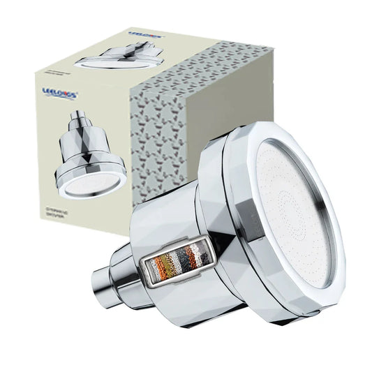 KTX-900371 15-Stage Overhead Shower Purifier with Vitamin C Filter for Hard Water