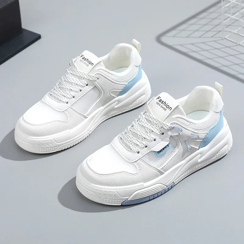 KTX-409363 RM1501-1 New Mesh Women's Board Shoes Summer Thick Sole Versatile Sports Shoes Casual Student Running Shoes