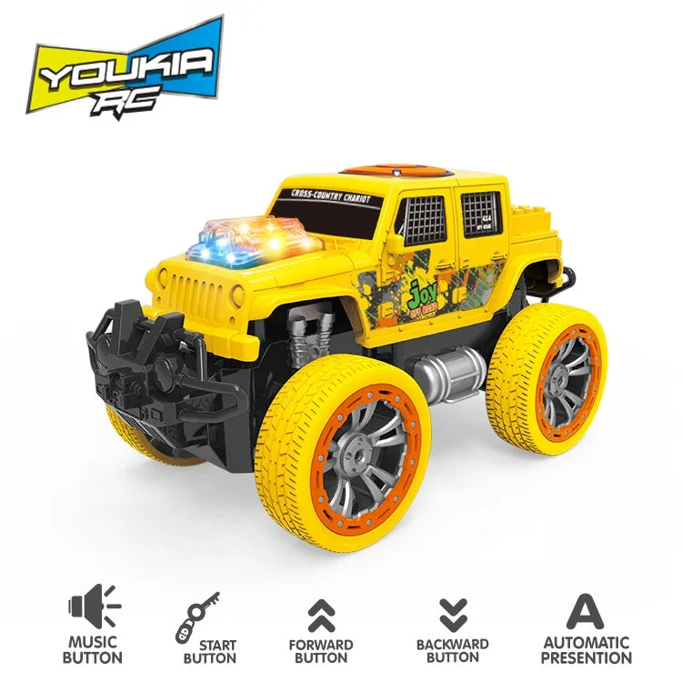 KTX-343955 Remote Control Stunt Electric Car Toy with Light and Music for Indoor and Outdoor Play
