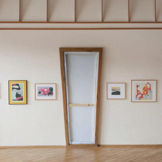 KTX-357971 Black Wooden and Plastic Picture Frame with Mat for Gallery and Home Display