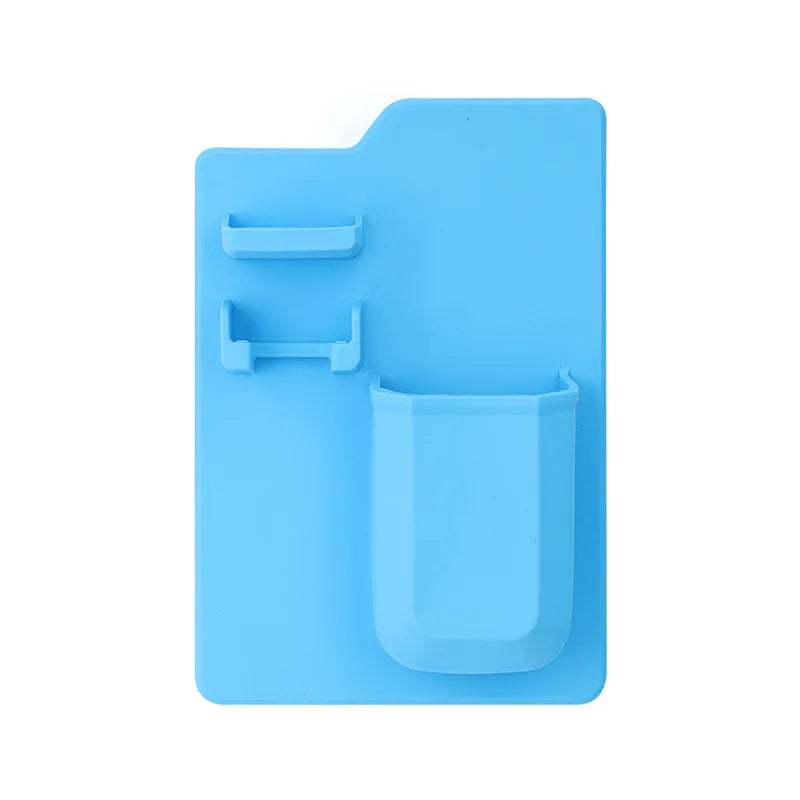 KTX-628563 Toothbrush and Razor Holder Set with Fog Resistant Silicone Shower Mirror