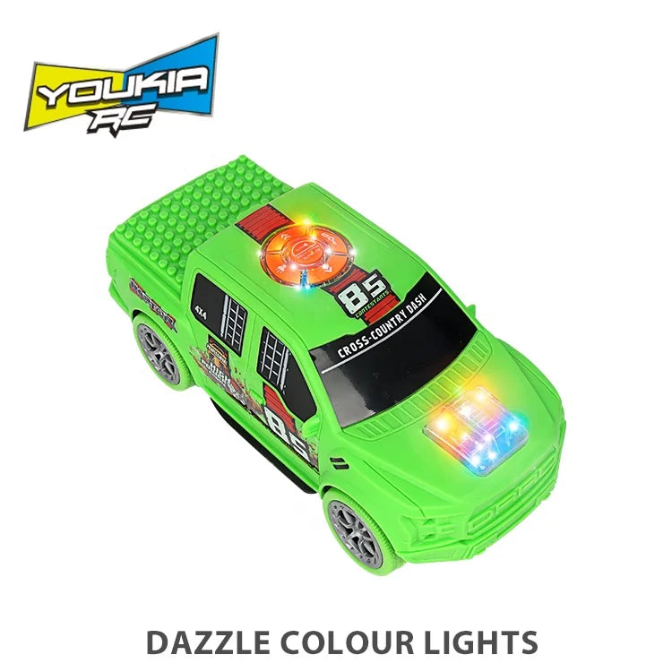 KTX-181267 Multifunctional Electric Truck Model with Lights and Music - Building Block Toy for Ages 2 to 13 Years
