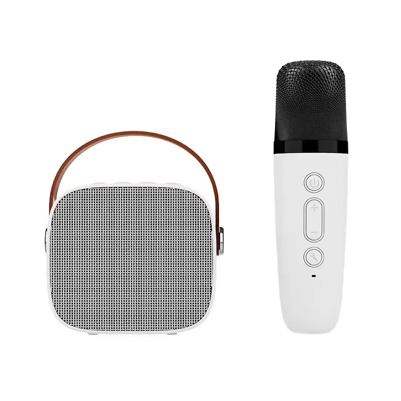 KTX-874323 Portable Mini Music Player Speaker with Wireless Microphone and TF Card Support for Outdoor Karaoke