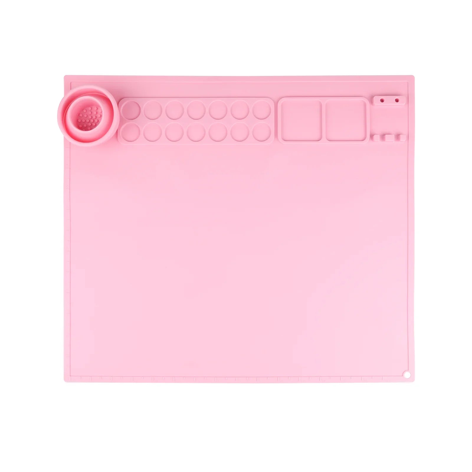 KTX-649683 Waterproof Silicone Drawing Mat for Kids - Foldable DIY Art Mat with Cup