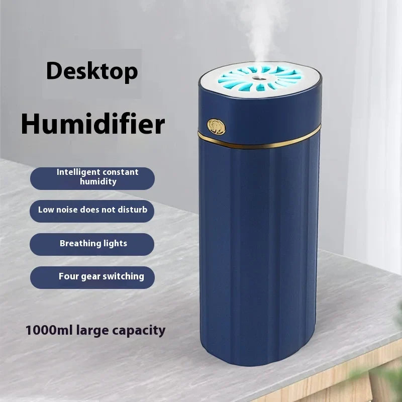 KTX-832851 Portable USB Ultrasonic Humidifier with Colourful Night Light and High Mist Output for Home and Office Use