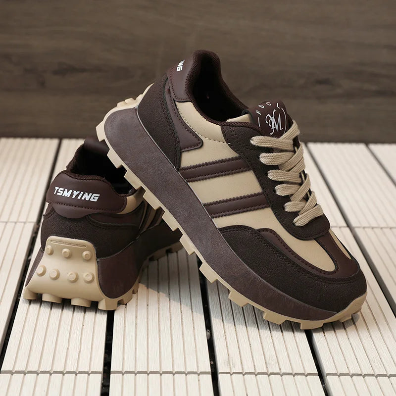 KTX-704275 New Colored Forrest Gump Shoes Women's Autumn Student Sports Running Shoes Casual Thick Sole Elevated Shoes