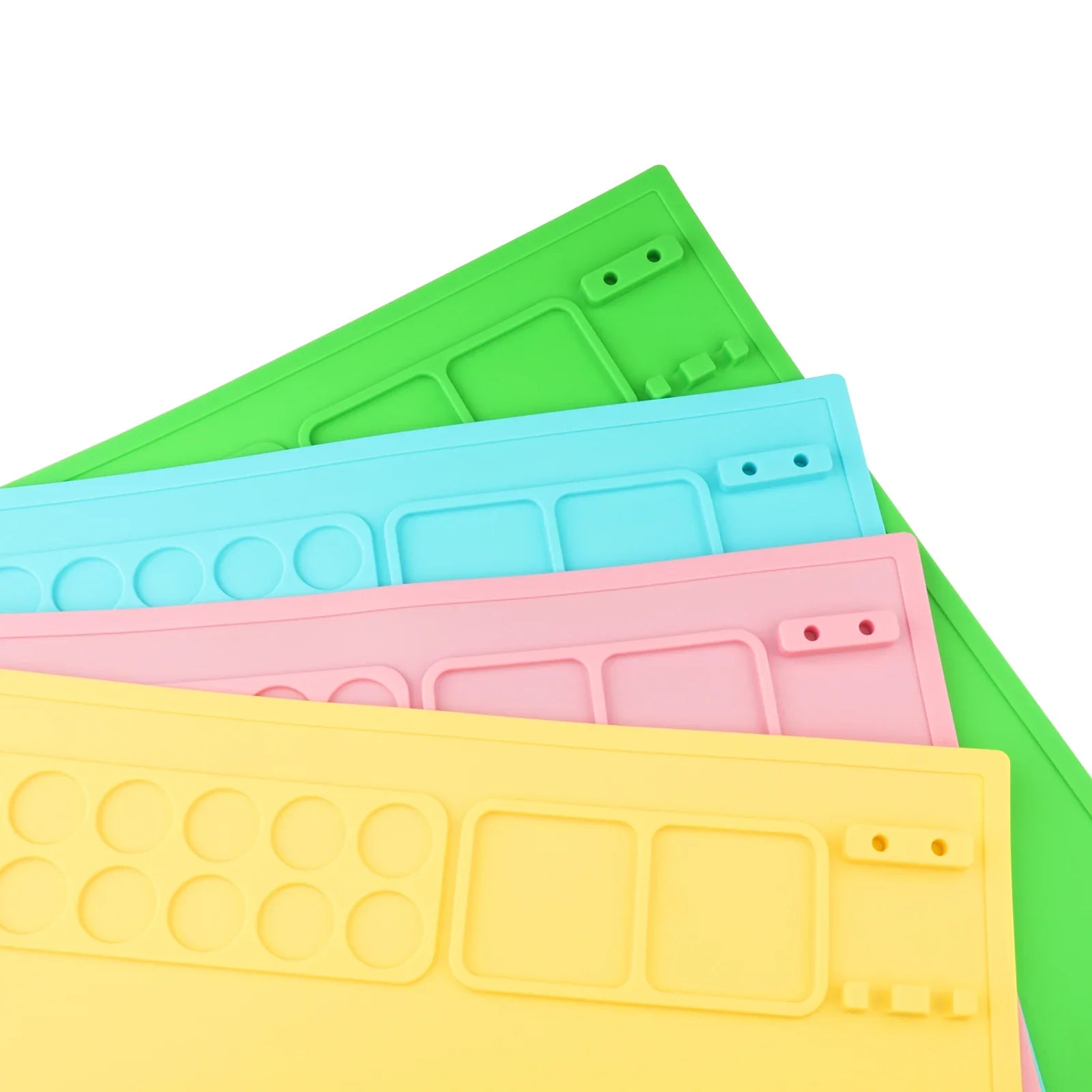 KTX-649683 Waterproof Silicone Drawing Mat for Kids - Foldable DIY Art Mat with Cup