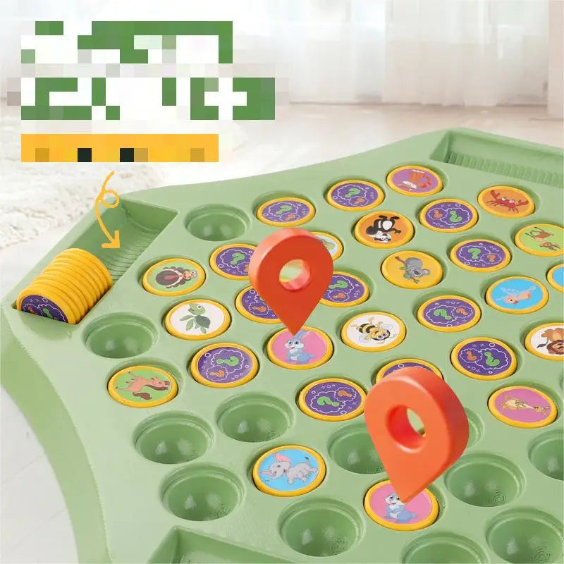 KTX-835091 Educational Memory Puzzle Board Game for Children Aged 2-7 – Fruit and Animal Matching Toy