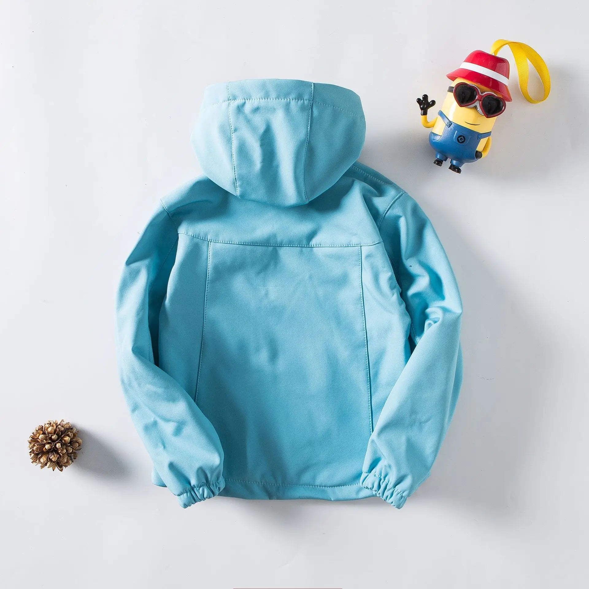 KTX-670355 Girls Winter Fleece Jackets for Children Waterproof Solid Pattern Children's Jackets Winter Jackets for Girls