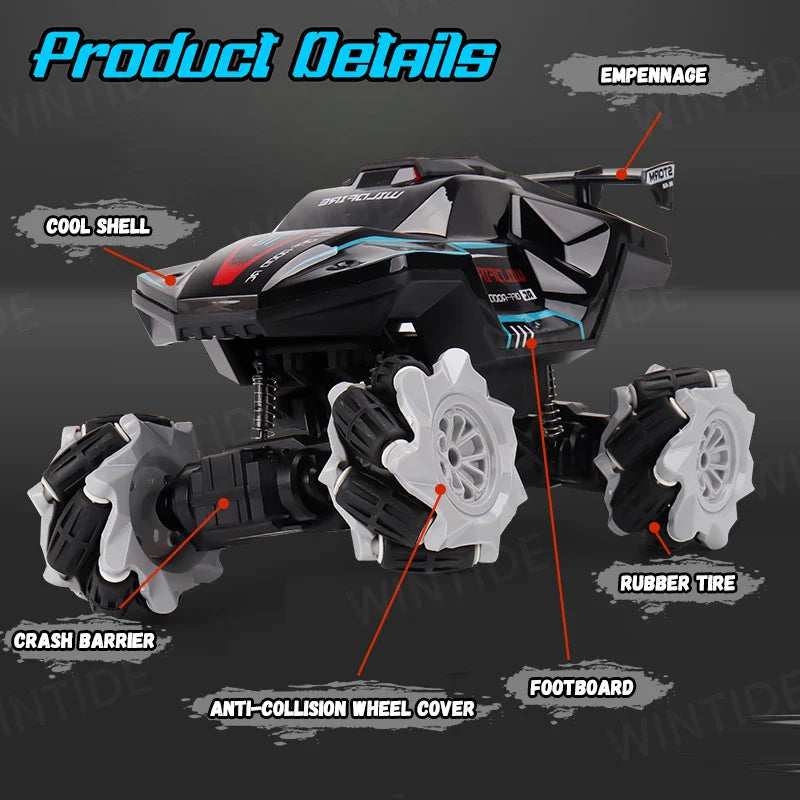 KTX-837779 Battery Operated 2.4GHz Off-Road RC Stunt Car for Kids with Lights and Music