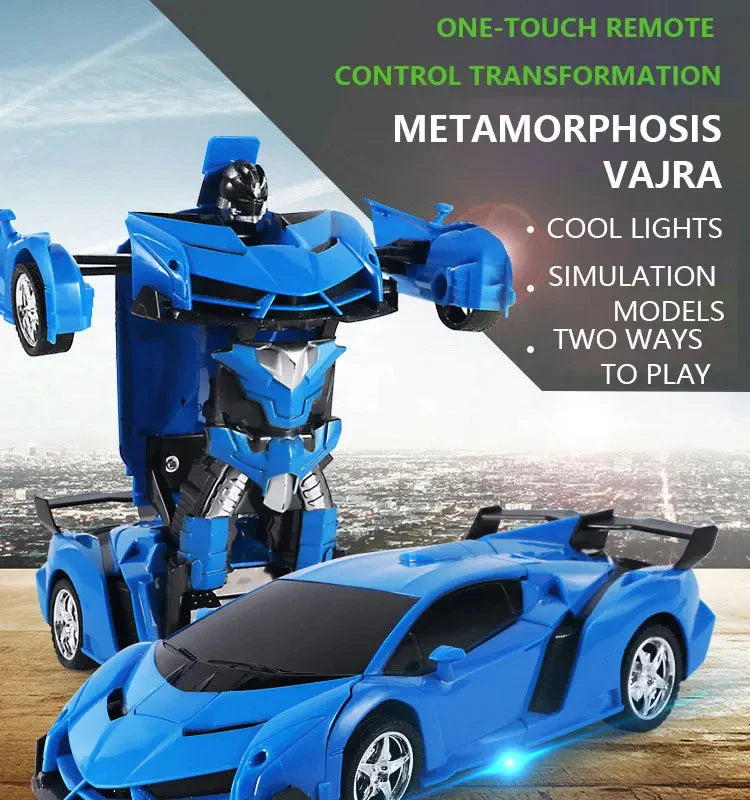 KTX-352787 2-in-1 Remote Control Car and Robot Transformation Model for Kids