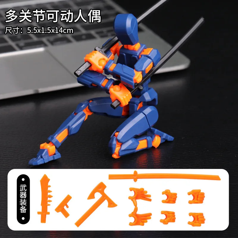 KTX-453075 Customisable Multi-Joint Articulated Action Figure - 3D Printed Desktop Toy for Kids and Collectors