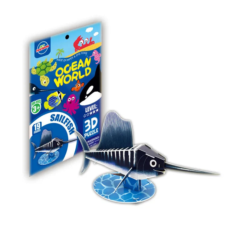 KTX-884819 3D Cardboard Animal Model Puzzle - DIY Educational Early Learning Toy for Creative Play