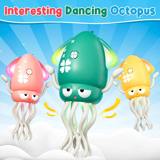 KTX-984659 Interactive Electric Induction Dancing Octopus Toy with Lights for Kids